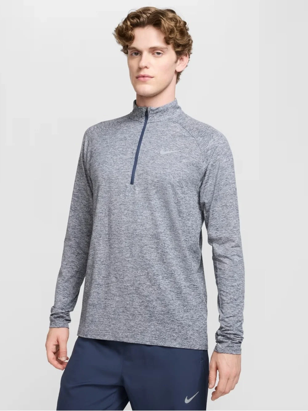 Nike Men’s Blue Stride Running 1/4 Zip Pullover Long Sleeve